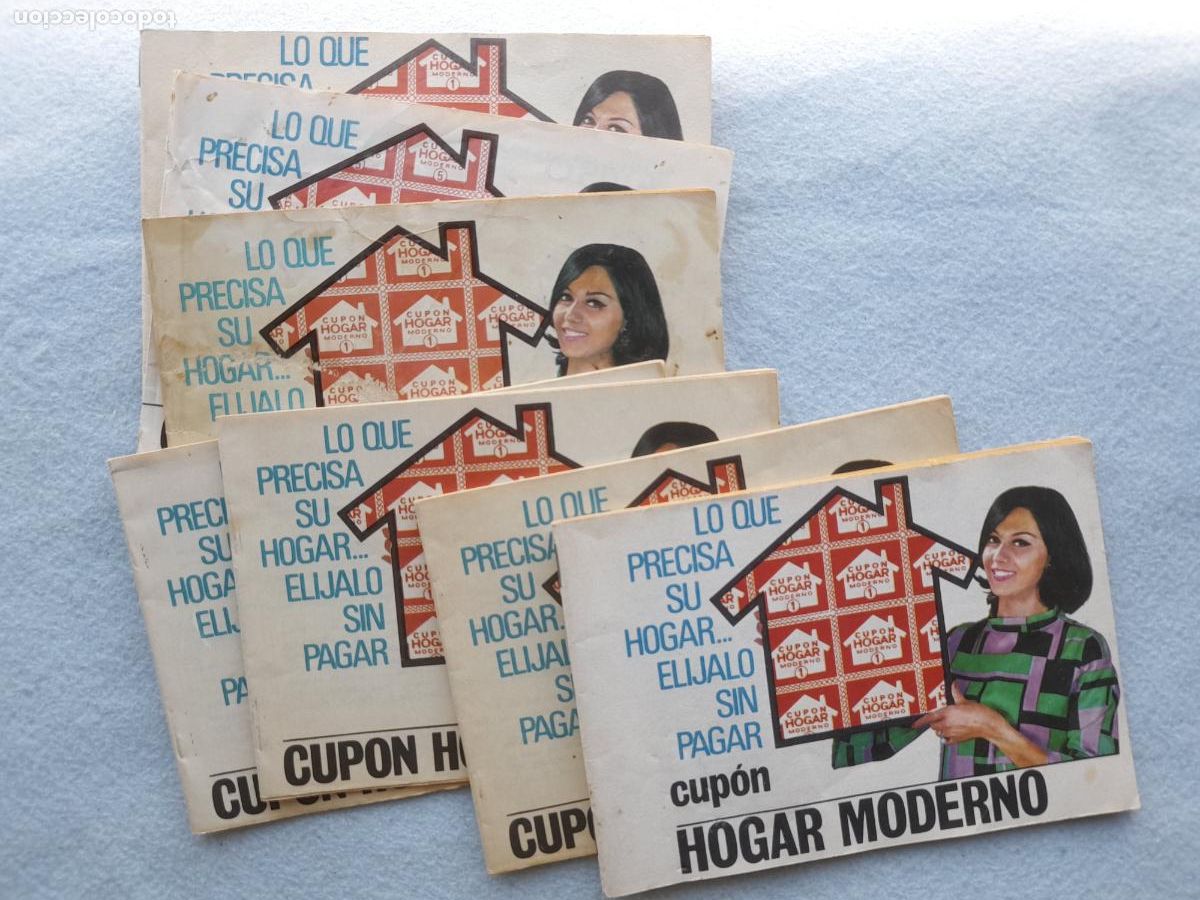 Sammeln Sammelalbum: Lote de 7 &Aacute;lbumes Cup&oacute;n Hogar Moderno. Madrid.