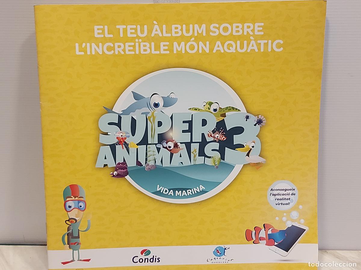 Coleccionismo &aacute;lbum: SUPER ANIMALS 3 VIDA MARINA | &Aacute;LBUM COMPLETO 120 CROMOS | CONDIS + L&rsquo;AQU&Agrave;RIUM BARCELONA