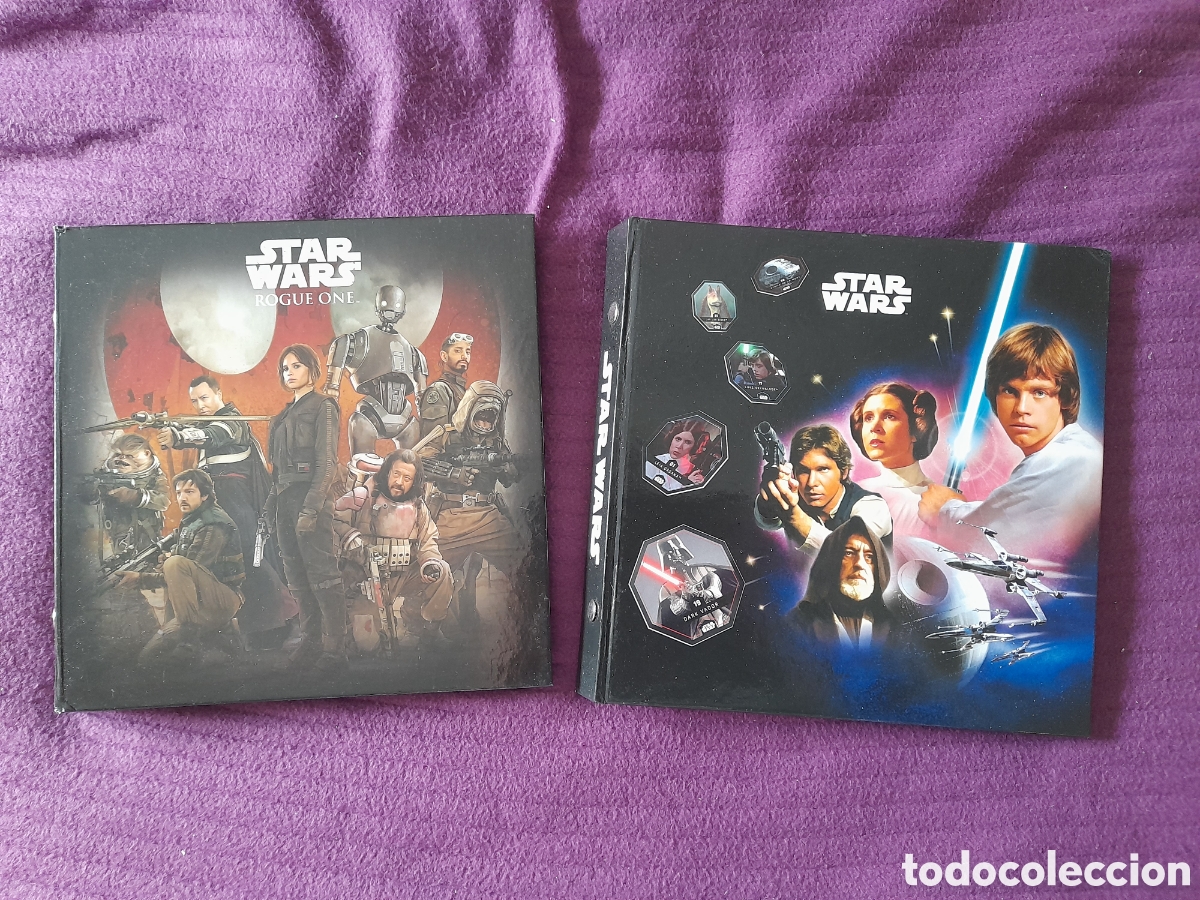 Sammeln Sammelalbum: Lote de dos &aacute;lbumes de cromos Star Wars