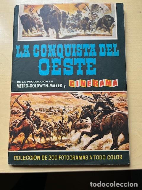 Coleccionismo &aacute;lbum: LA CONQUISTA DEL OESTE CROMOS PEGADOS POR LA PARTE SUPERIOR