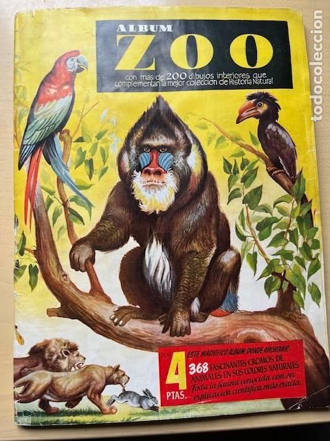 Coleccionismo &aacute;lbum: ZOO TODA LA FAUNA CONOCIDA CON SU EXPLICACION CIENTIFICA