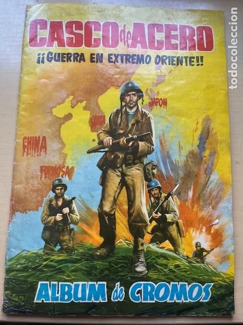 Coleccionismo &aacute;lbum: CASCO DE ACERO GUERRA EN EXTREMO ORIENTE - Foto 1