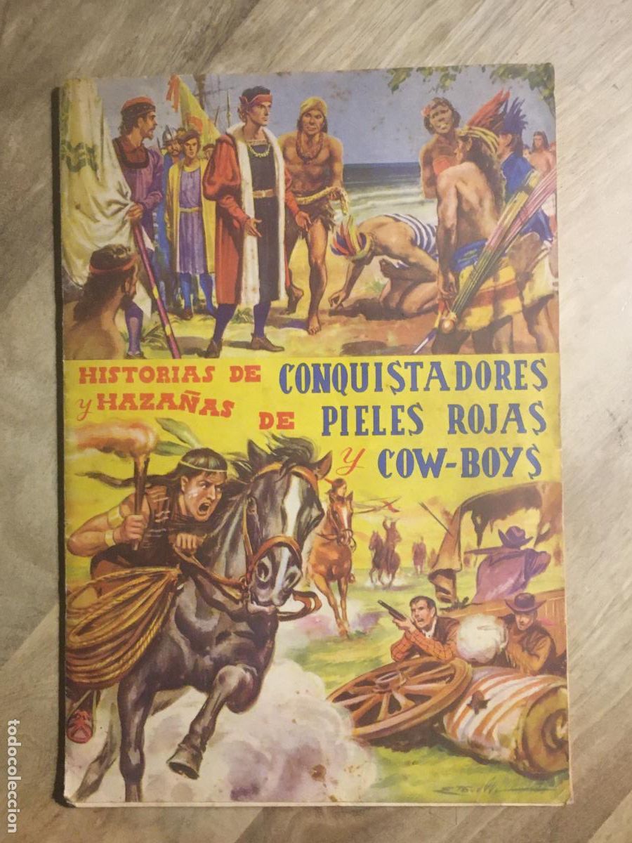 Sammeln Sammelalbum: historias de conquistadores haza&ntilde;as pieles rojas album de cromos completo perfecto estado como nuevo