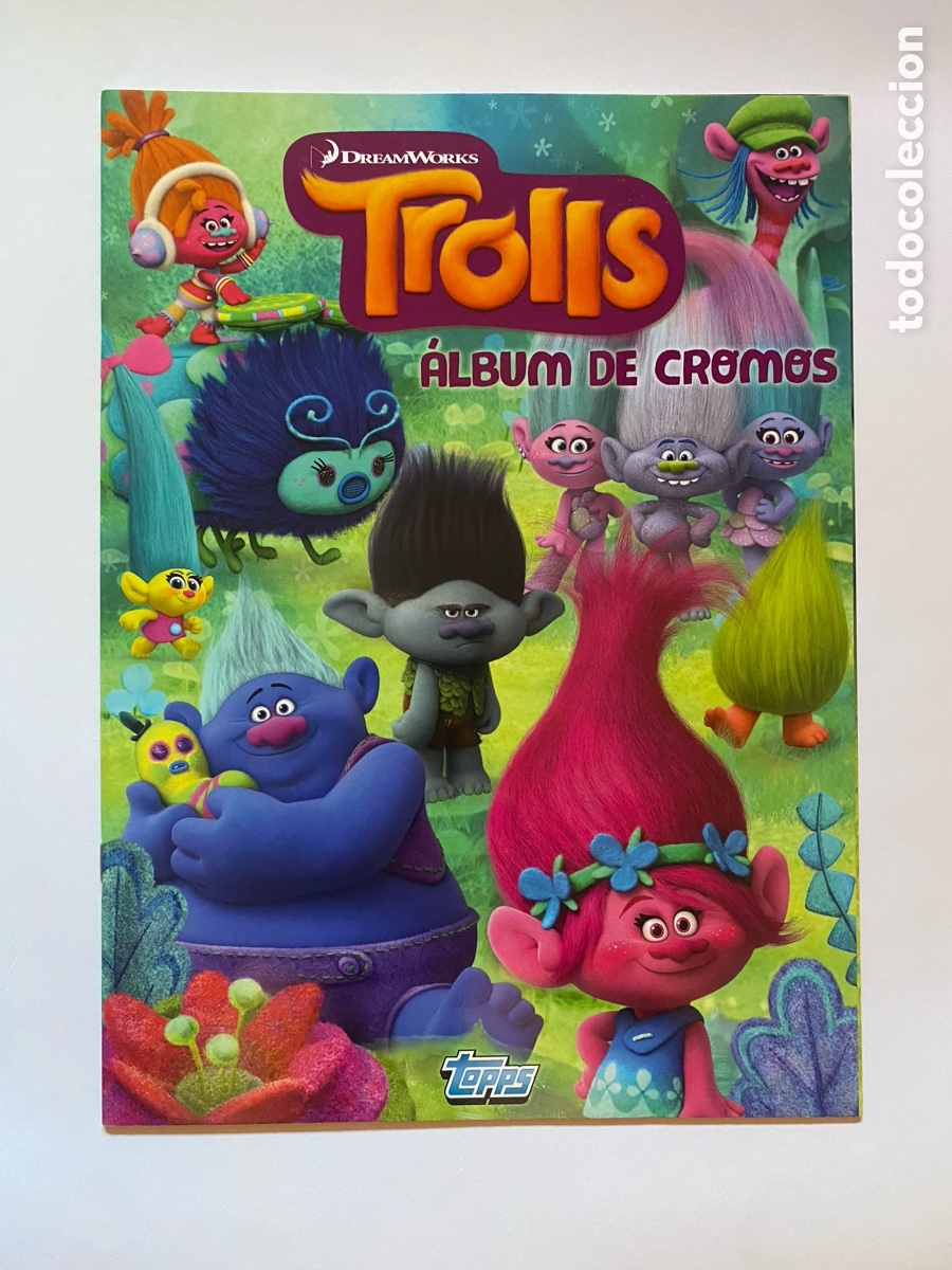 Coleccionismo &aacute;lbum: &Aacute;lbum de cromos Trolls COMPLETO CROMOS SIN PEGAR