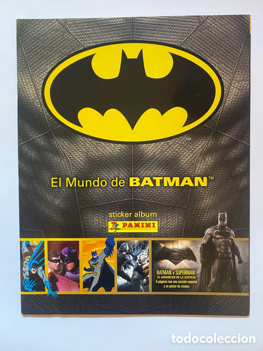 Coleccionismo &aacute;lbum: &Aacute;lbum de cromos El Mundo de Batman COMPLETO CROMOS SIN PEGAR