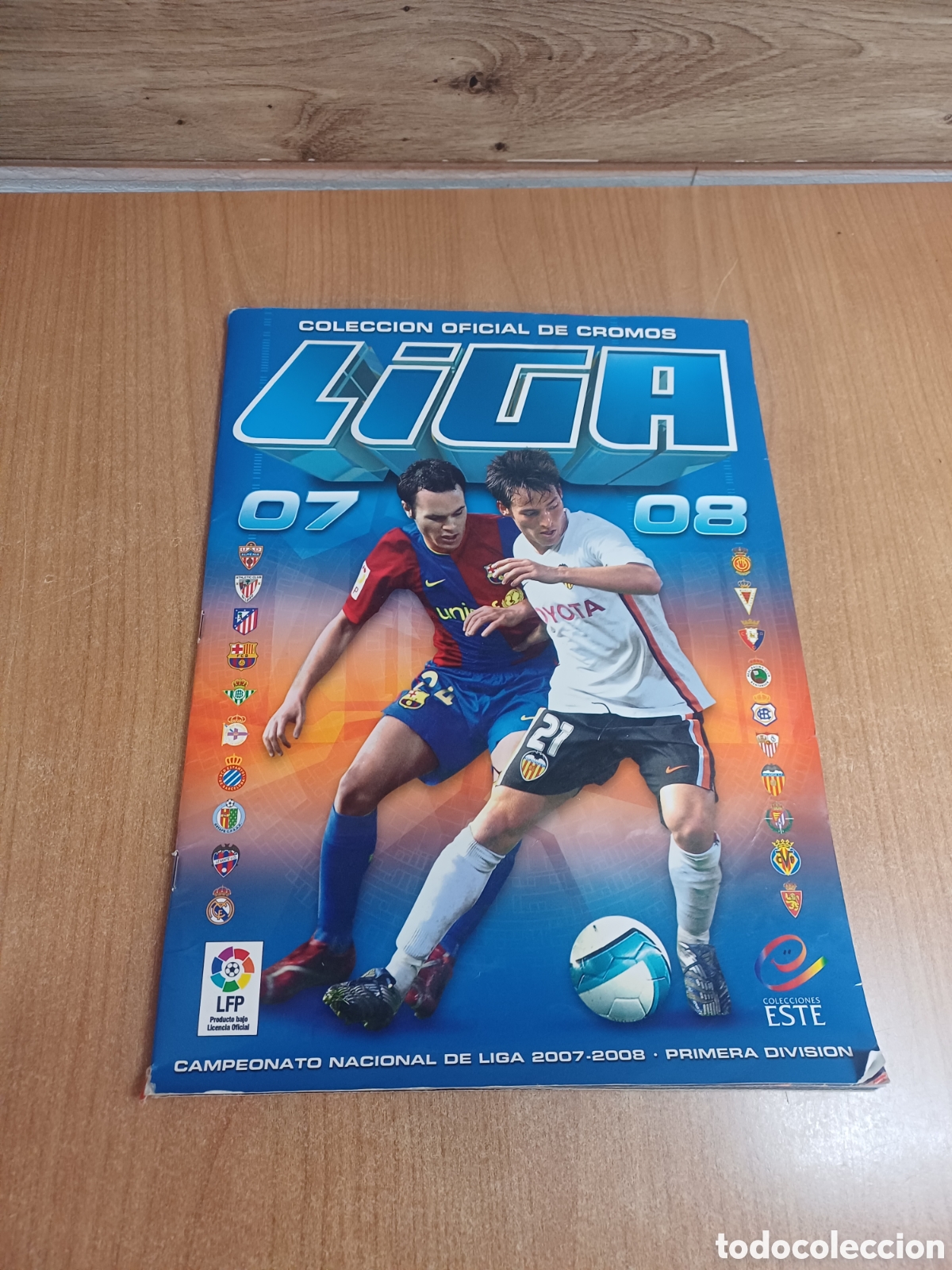 Collectable Albums: ALBUM CROMOS F&Uacute;TBOL LIGA ESTE 2007/2008, COMPLETO