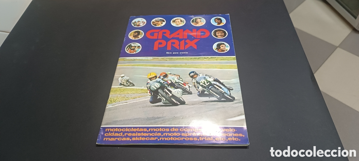 Colecionismo Caderneta: ALBUM - &rdquo; GRAND PRIX &rdquo; - FHER 1977 - MOTOCICLISMO - COMPLETO - GRAN ESTADO
