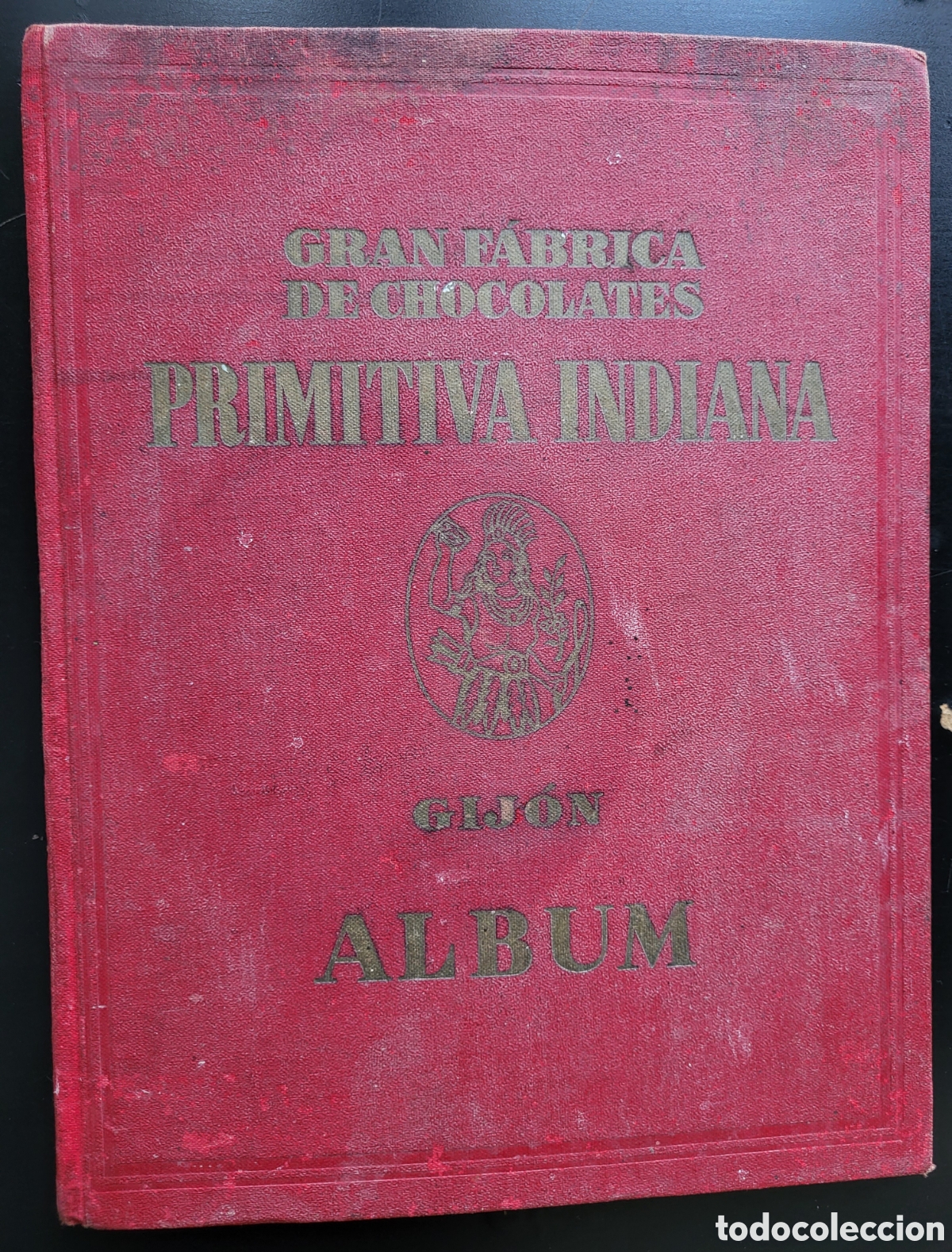 Colecionismo Caderneta: &Aacute;LBUM CROMOS COMPLETO CHOCOLATES LA PRIMITIVA INDIANA A&Ntilde;OS 30 GIJ&Oacute;N IMPOSIBLE