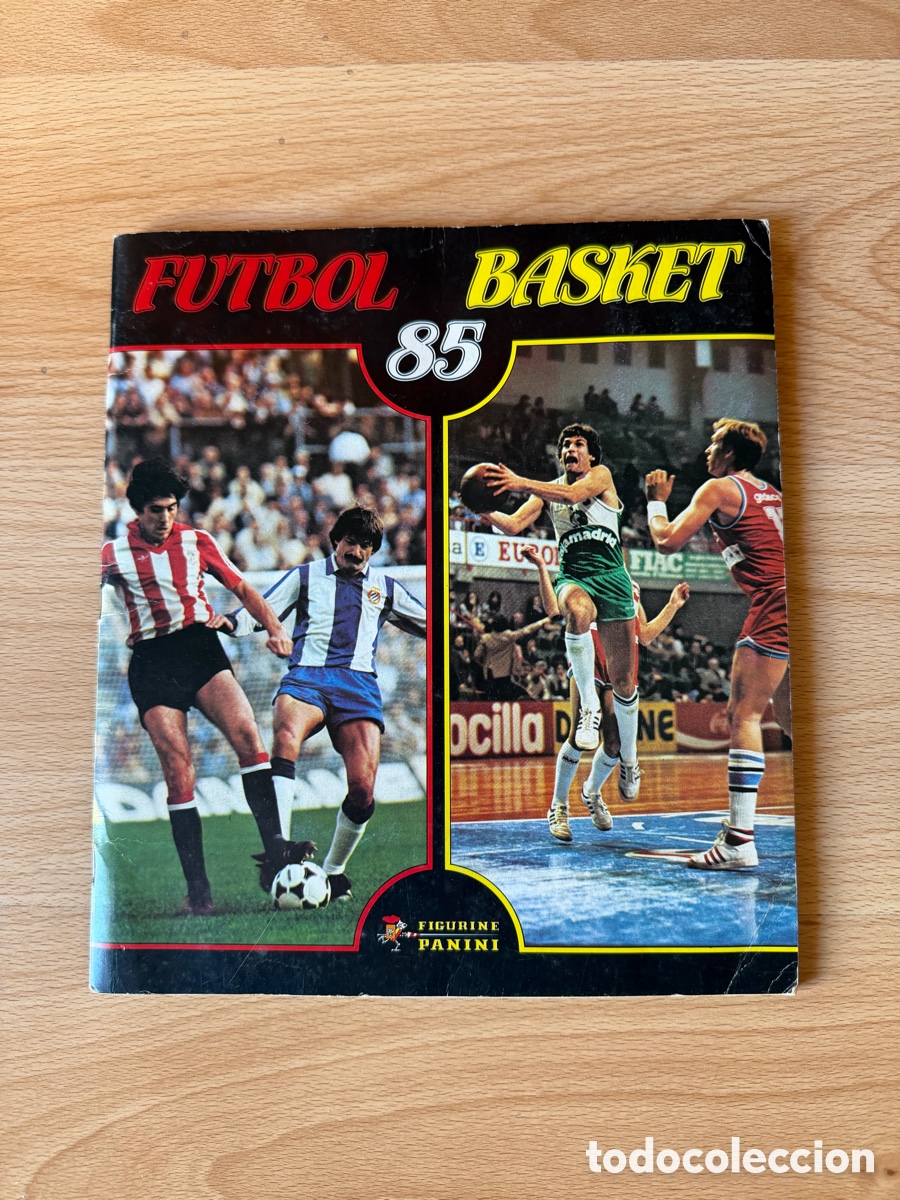 Colecionismo Caderneta: Futbol basket 85 panini album de cromos casi completo solo faltan 2 perfecto estado