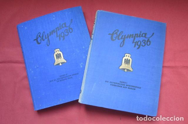 Coleccionismo &aacute;lbum: 2 antiguos &aacute;lbumes de cromos alem&aacute;n editado en el III reich Olimpiadas Berl&iacute;n Juegos Ol&iacute;mpicos 1936