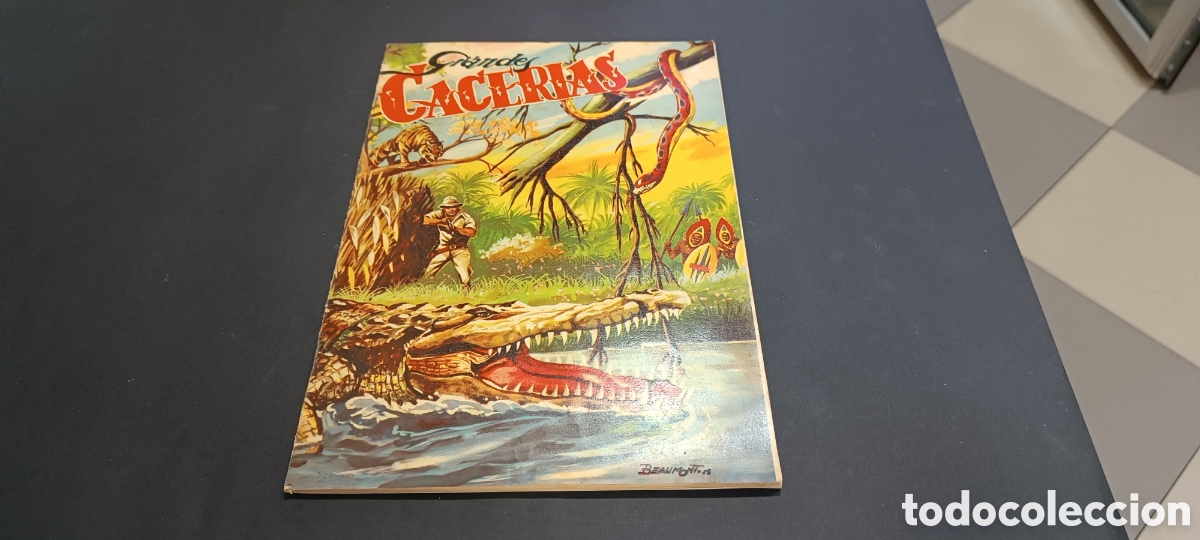 Coleccionismo &aacute;lbum: ALBUM - &rdquo; GRANDES CACERIAS &rdquo; - EDITORIAL FERMA 1956 - COMPLETO 160 CROMOS - BEAUMONT - EXCELE