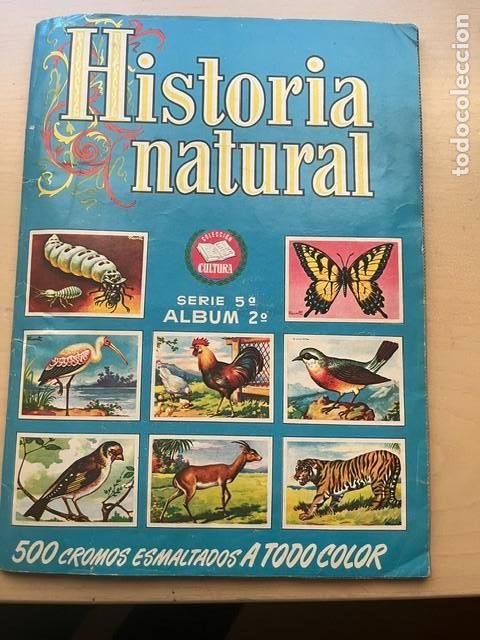 Coleccionismo &aacute;lbum: HISTORIA NATURAL ALBUM AZUL IMPECABLE