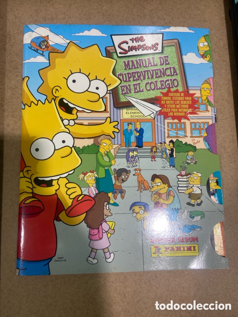 Coleccionismo &aacute;lbum: Album completo. Los Simpsons. Manual supervivencia en el colegio