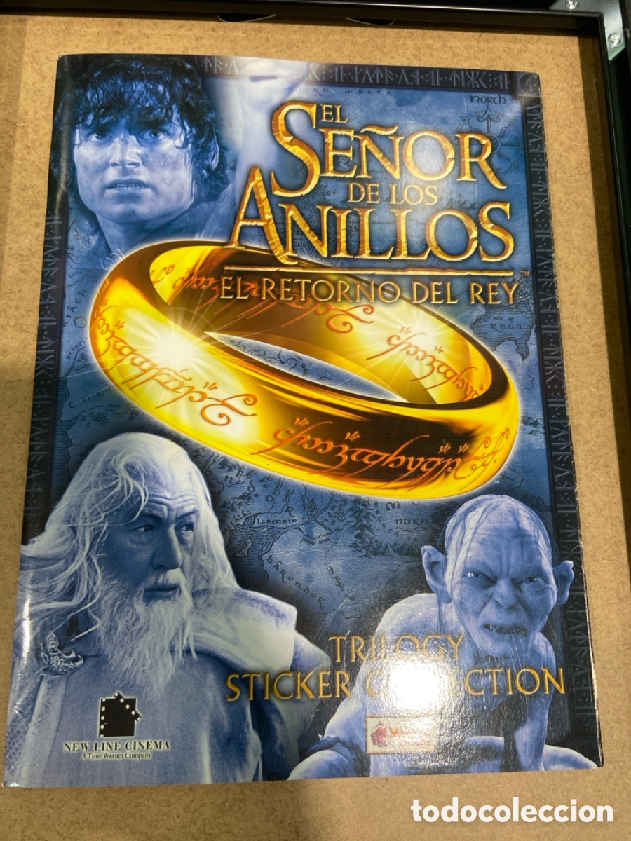 Coleccionismo &aacute;lbum: Album cromos completo. El se&ntilde;or de los anillos el retorno del rey. Merl&iacute;n stickers
