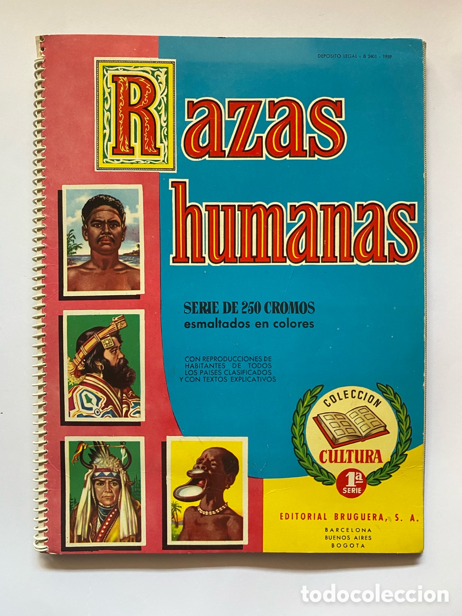 Coleccionismo &aacute;lbum: &Aacute;lbum de cromo Razas Humanas COMPLETO