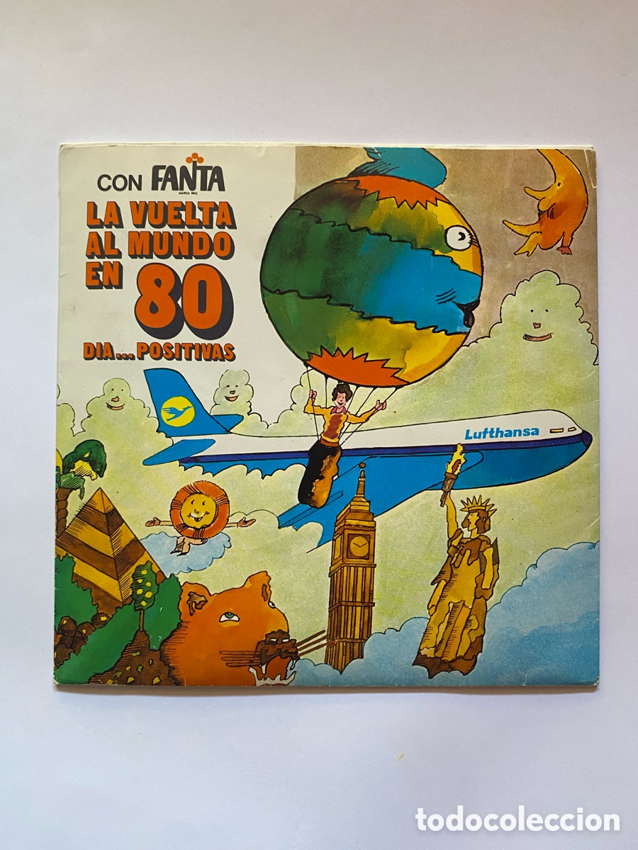 Coleccionismo &aacute;lbum: &Aacute;lbum La vuelta al mundo en 80 d&iacute;a&hellip; positivas Fanta COMPLETO
