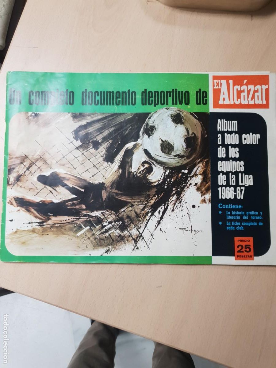 Coleccionismo &aacute;lbum: Album futbol el alcazar de los equipos de la liga 1966-1967