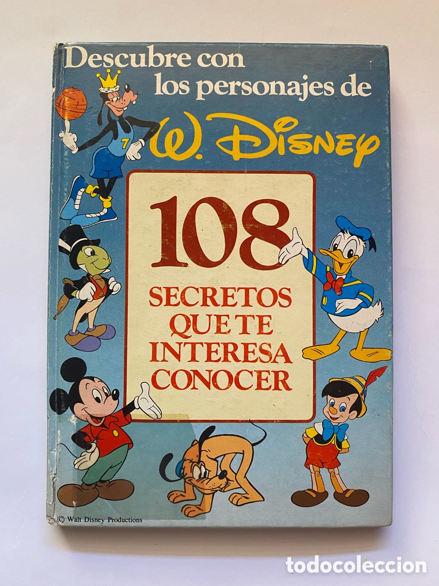 Coleccionismo &aacute;lbum: &Aacute;lbum de cromos Descubre los personajes de Walt Disney 108 Secretos que te interesa conocer COMPLETO