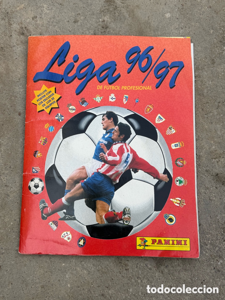 Coleccionismo &aacute;lbum: &Aacute;lbum panini liga 96/97 completo con p&oacute;ster