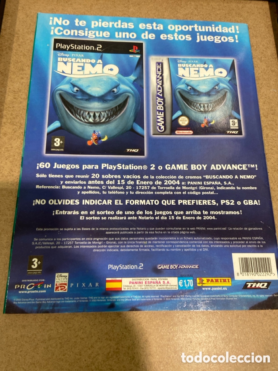 Coleccionismo &aacute;lbum: Album cromos completo. Buscando a Nemo. - Foto 2