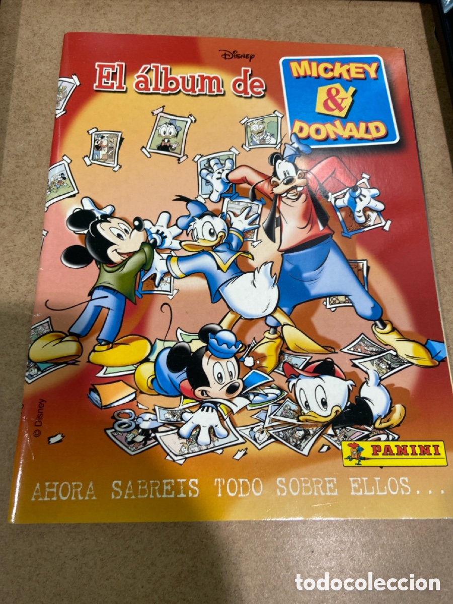 Coleccionismo &aacute;lbum: Album cromos completo. Mickey & Donald. Panini