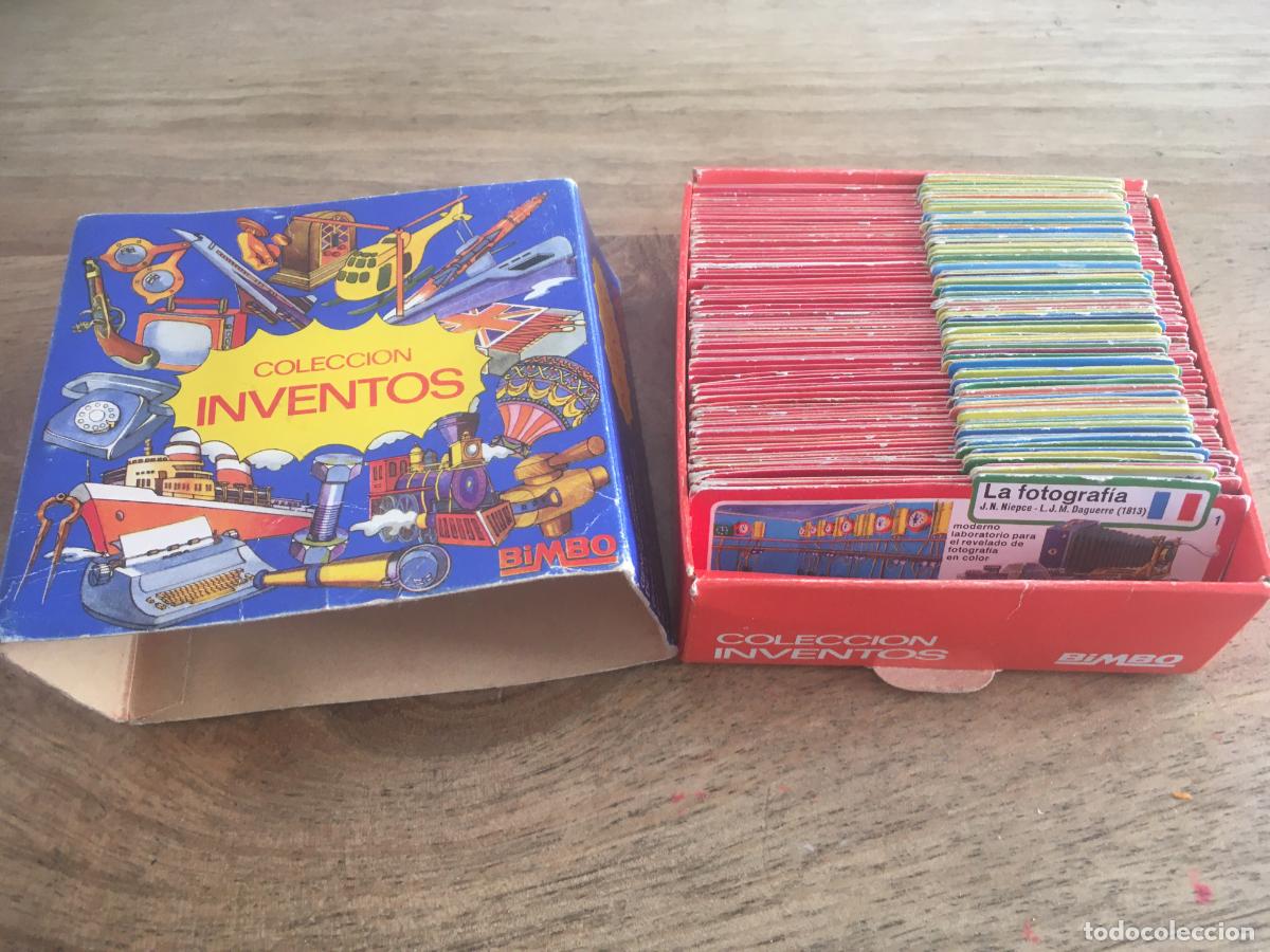 Coleccionismo &aacute;lbum: los inventos bimbo coleccion completa 99 cromos muy buen estado con caja