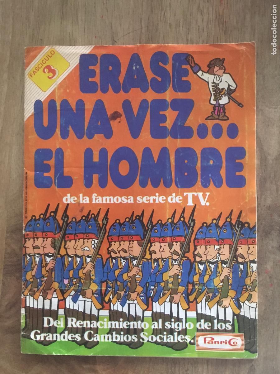 Coleccionismo &aacute;lbum: panrico erase una vez el hombre album de cromos n&ordm; 3 y 4 completo muy buen estado