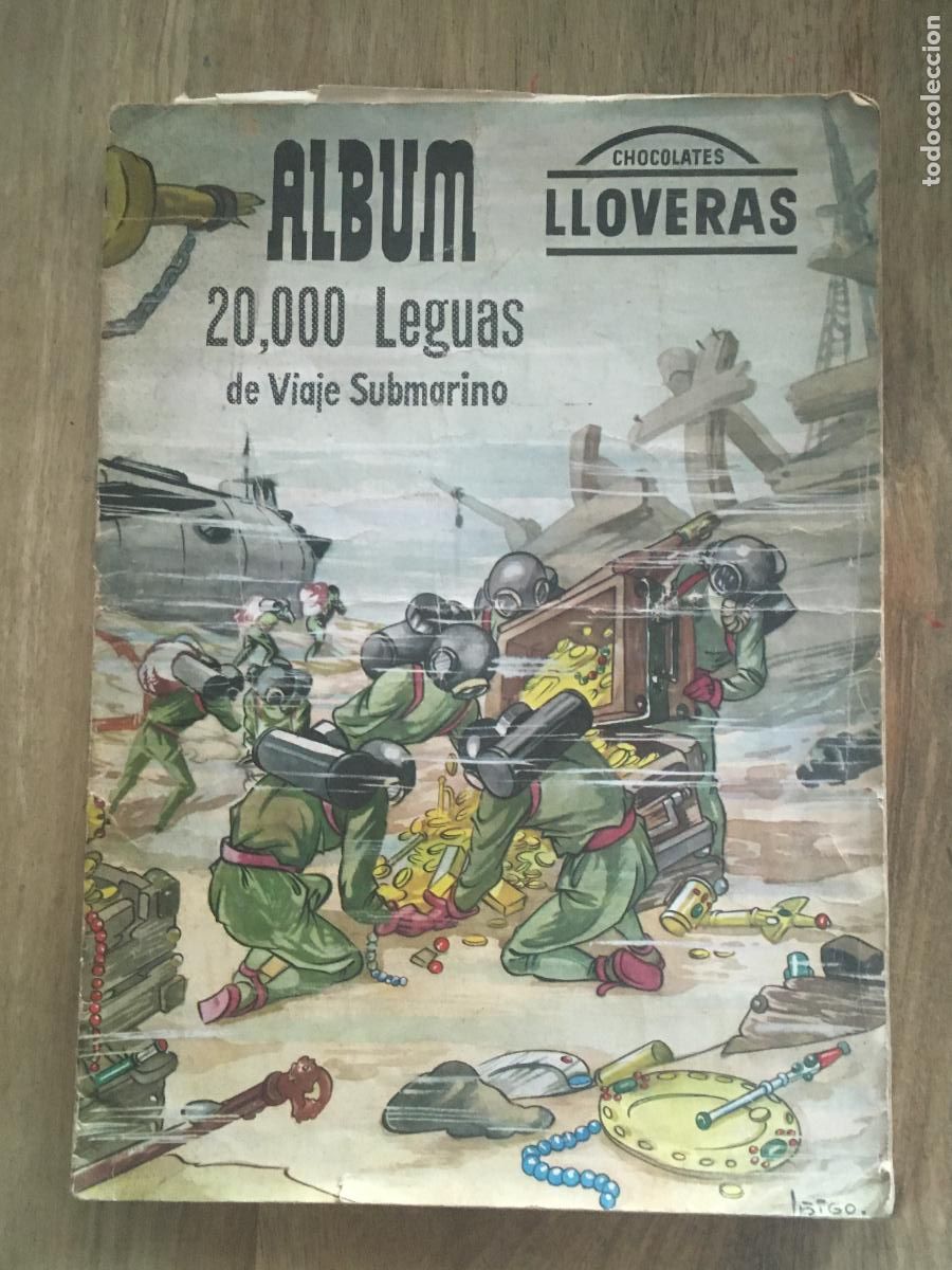 Coleccionismo &aacute;lbum: 20.000 leguas de viaje submarino chocolates lloveras album de cromos completo
