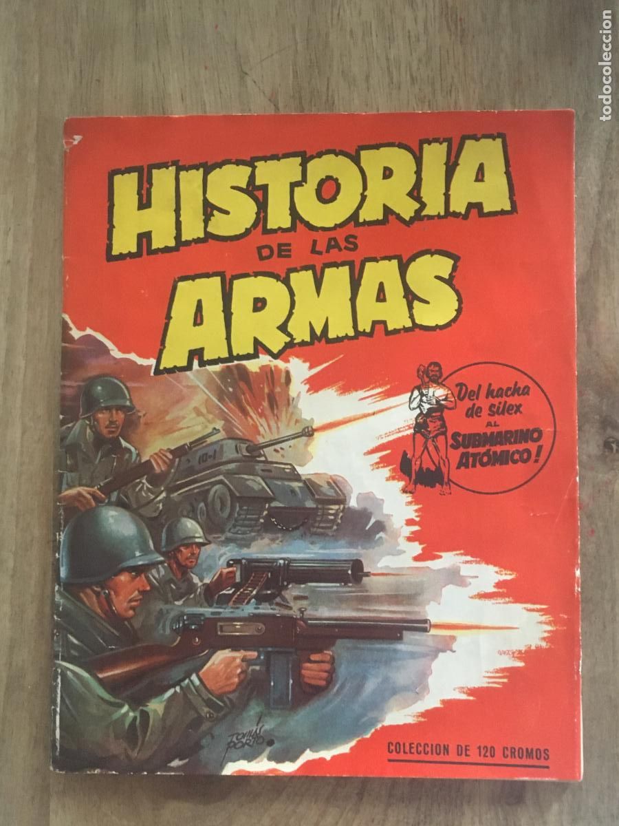 Coleccionismo &aacute;lbum: historia de las armas album de cromos completo perfecto estado como nuevo