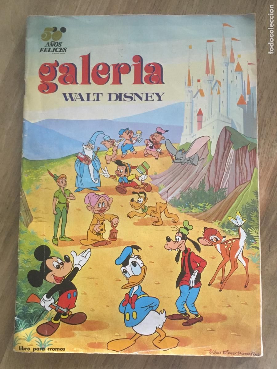 Coleccionismo &aacute;lbum: galeria walt disney fher album de cromos completo perfecto estado como nuevo