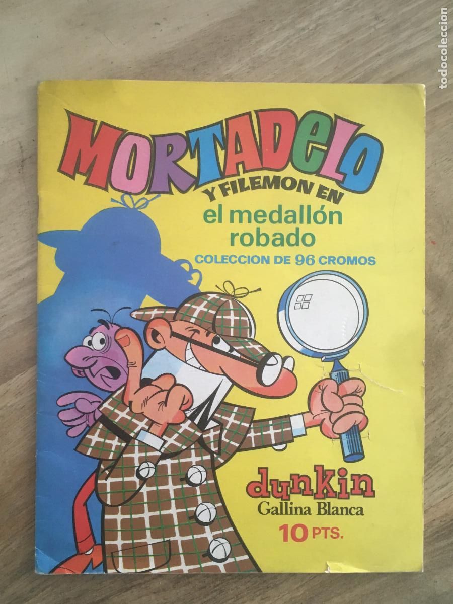 Coleccionismo &aacute;lbum: mortadelo y filemon el medallon robado chicles dunkin album cromos completo perfecto estado nuevo