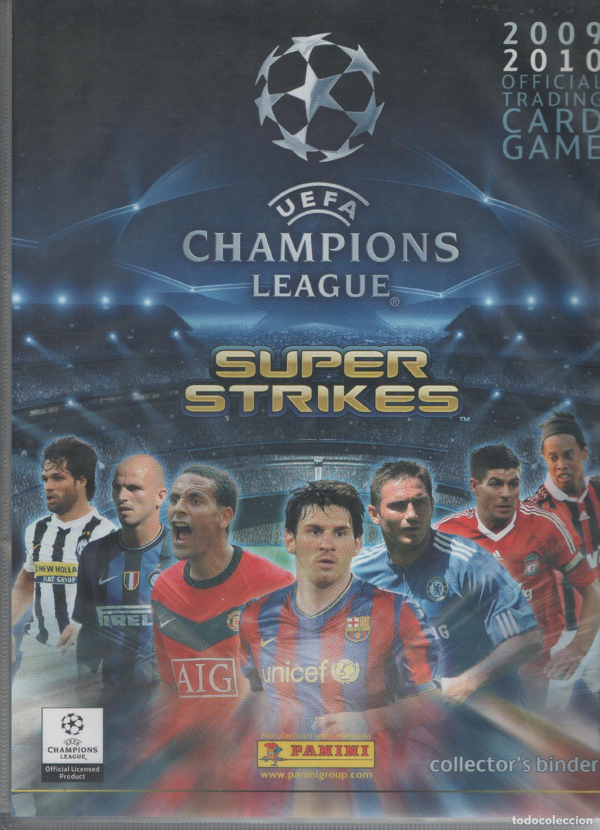 Coleccionismo &aacute;lbum: Album completo Super Strikes Champions 2009-10 de Panini con aut&oacute;grafos originales