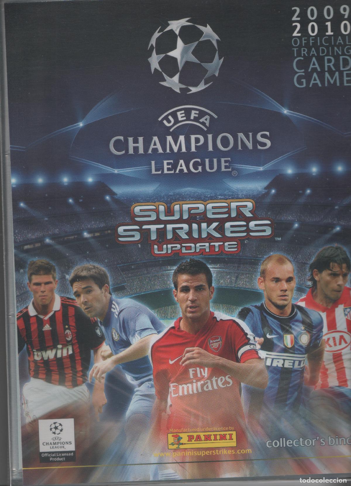 Coleccionismo &aacute;lbum: Album completo Super Strikes Update Champions 2009-10 de Panini con aut&oacute;grafos originales