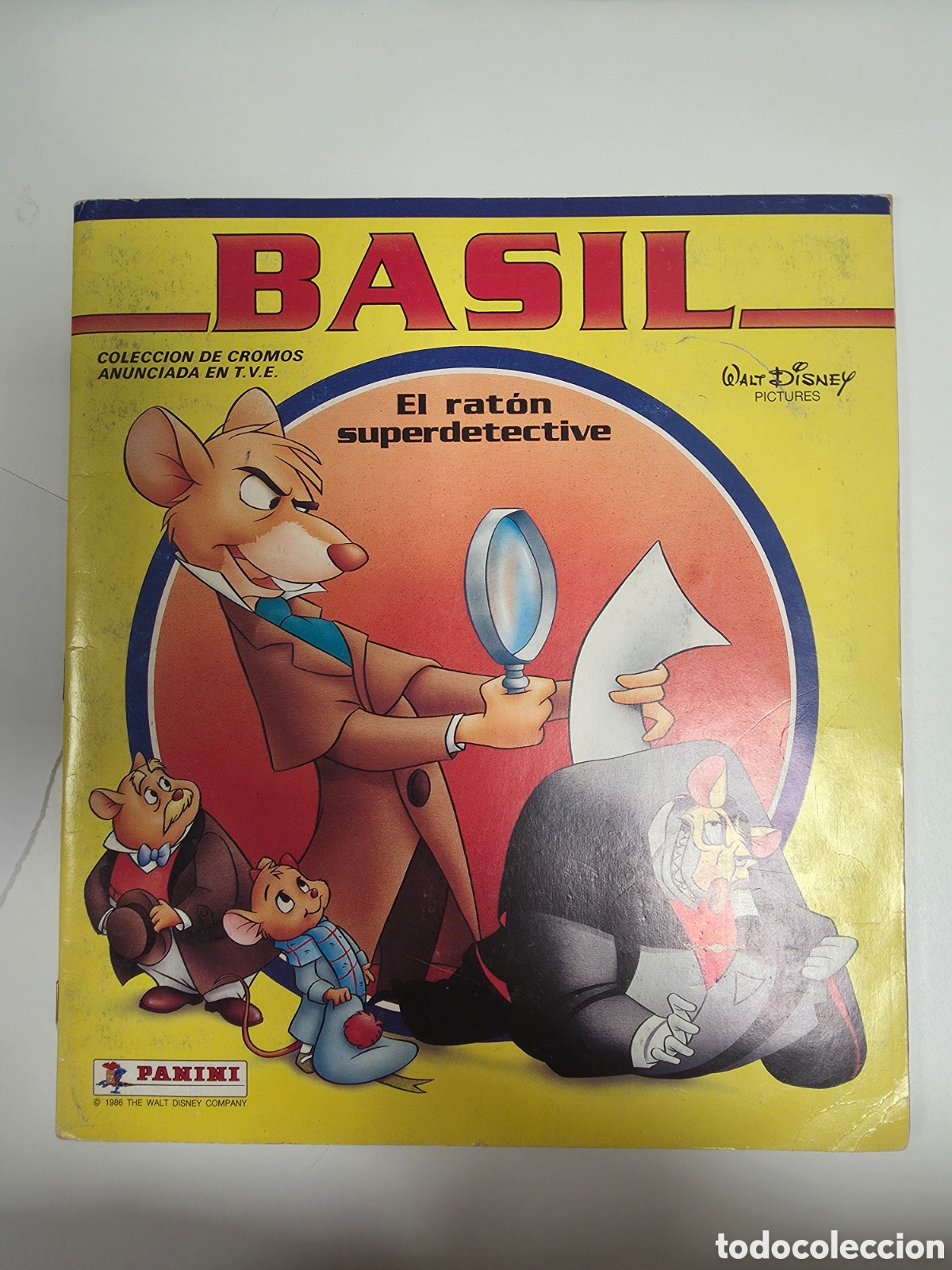 Coleccionismo &aacute;lbum: &Aacute;lbum de cromos Basil el rat&oacute;n superdetective completo