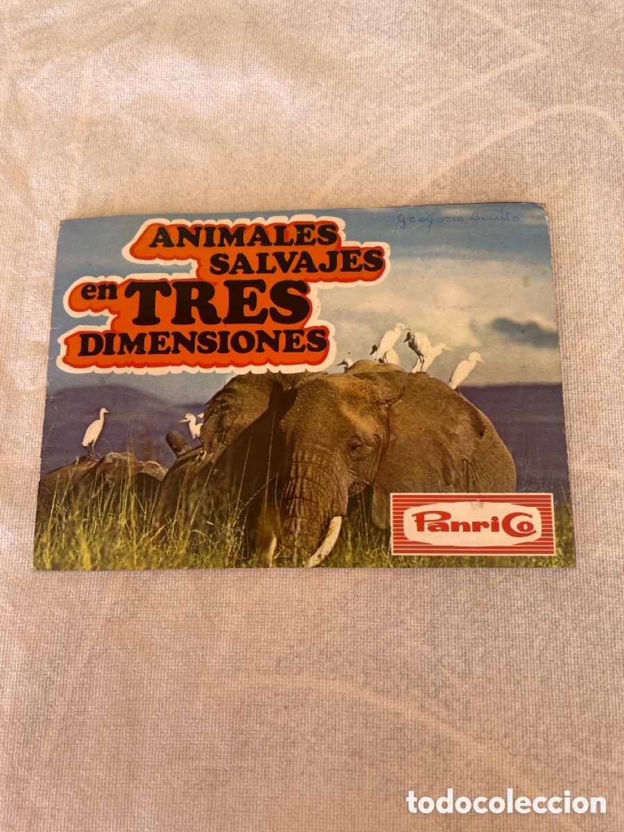 Coleccionismo &aacute;lbum: Album ANIMALES SALVAJES EN TRES DIMENSIONES Completo