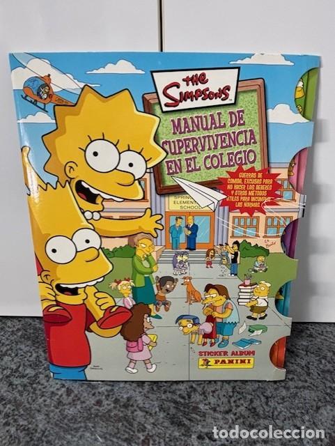 Coleccionismo &aacute;lbum: LOS SIMPSONS : MANUAL DE SUPERVIVENCIA EN EL COLEGIO. ALBUM STICKERS COMPLETO