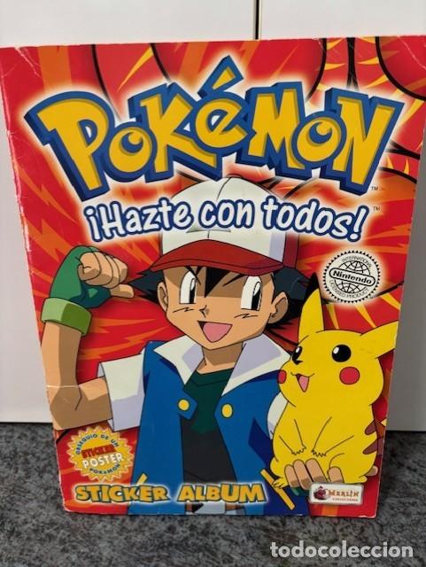 Coleccionismo &aacute;lbum: POKEMON HAZTE CON TODOS. ALBUM STICKERS COMPLETO, CON EL POSTER