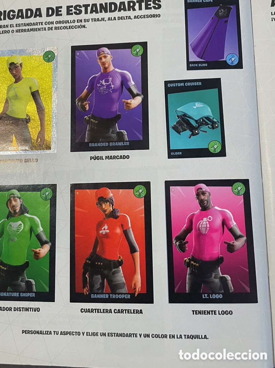Coleccionismo &aacute;lbum: Fortnite black frame completo - Foto 3