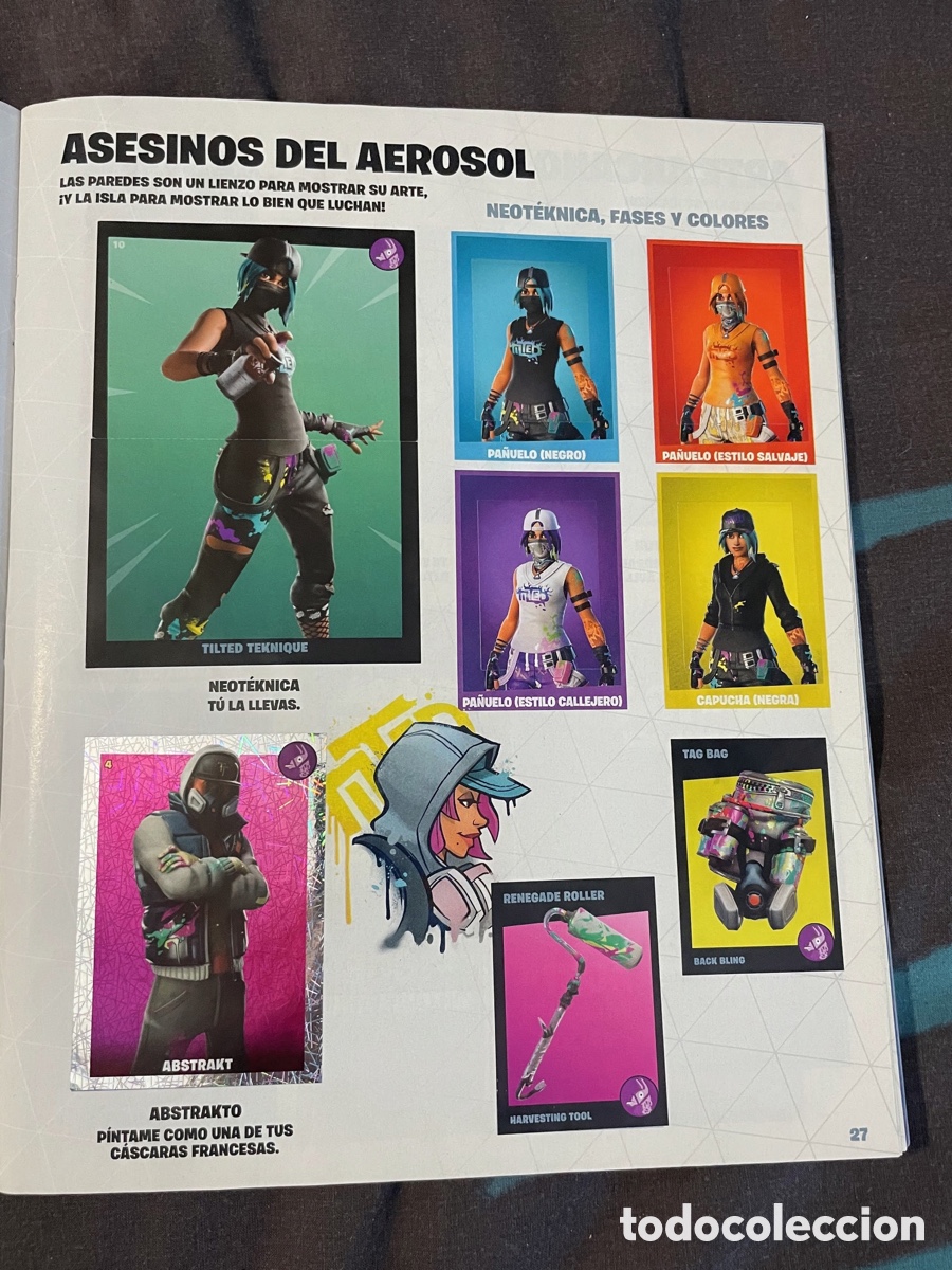 Coleccionismo &aacute;lbum: Fortnite black frame completo - Foto 4
