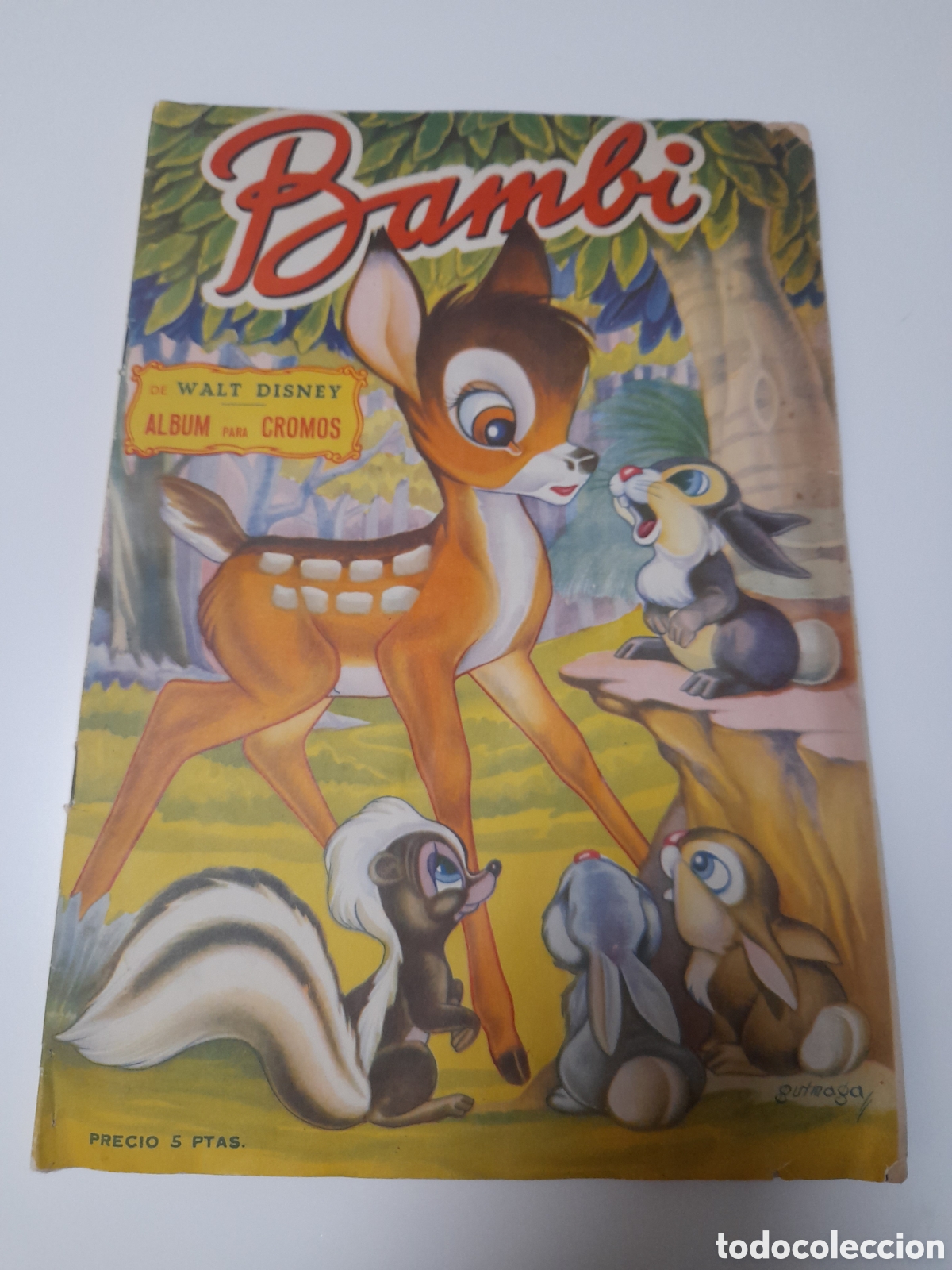 Coleccionismo &aacute;lbum: ANTIGUO ALBUM DE CROMOS, BAMBI. EDIT. FHER. A&Ntilde;OS 60. COMPLETO Y EN BUEN ESTADO