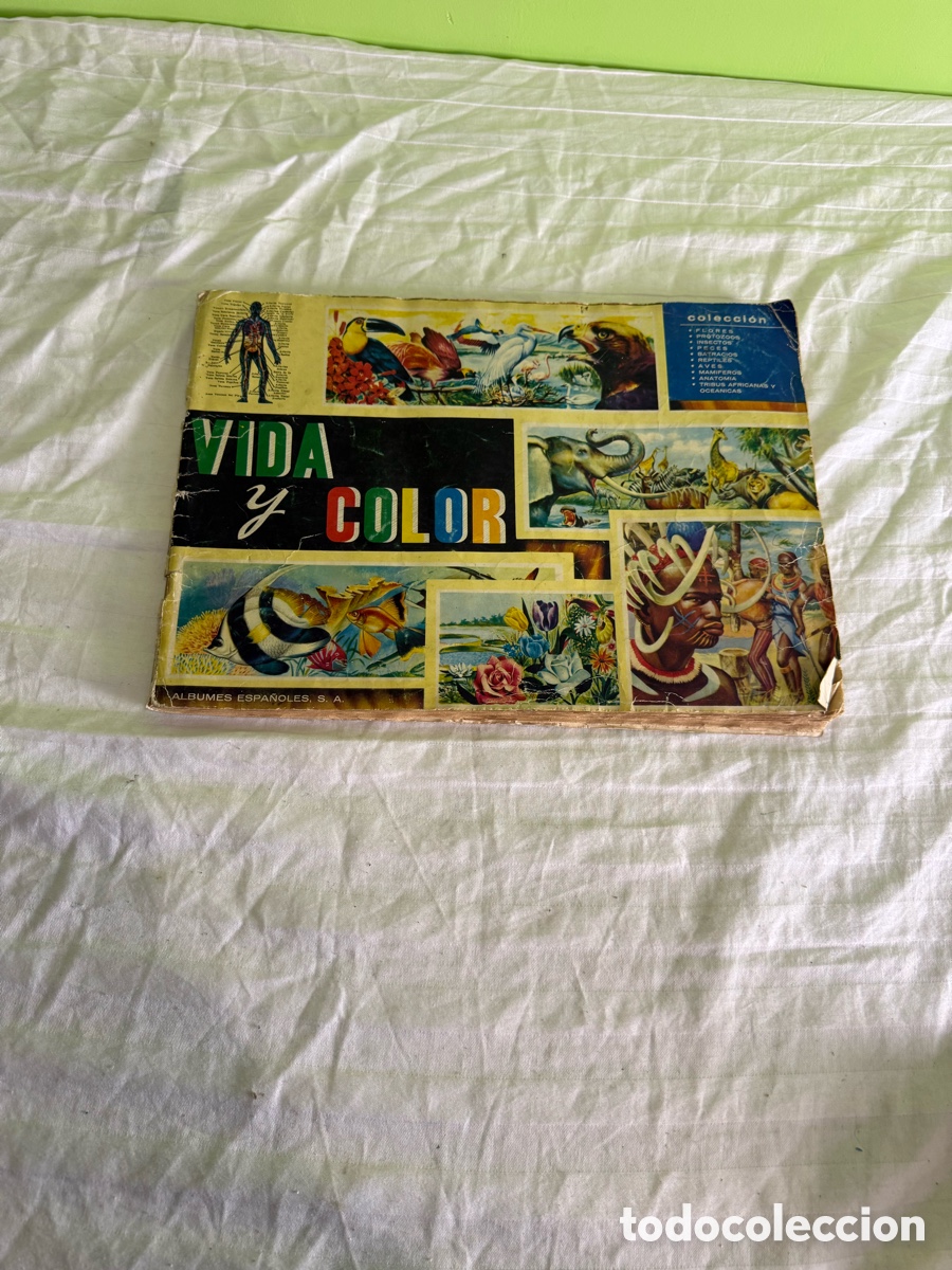 Coleccionismo &aacute;lbum: Vida y Color &mdash; Colecci&oacute;n de 1965 &mdash; &Aacute;lbum completo, 380 cromos