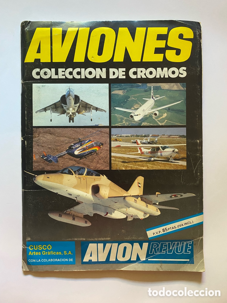 Coleccionismo &aacute;lbum: &Aacute;lbum de Cromos Aviones COMPLETO