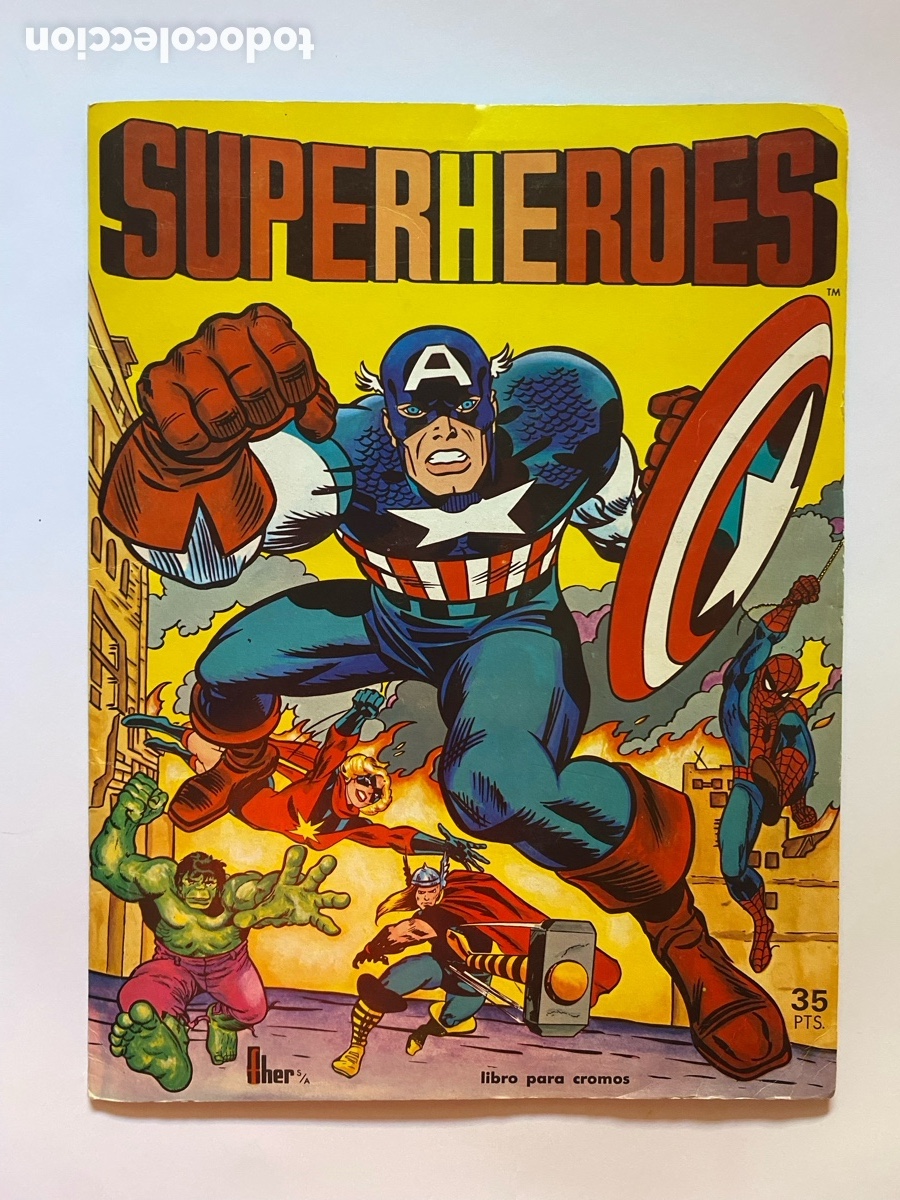 Coleccionismo &aacute;lbum: &Aacute;lbum de Cromos Superheroes COMPLETO