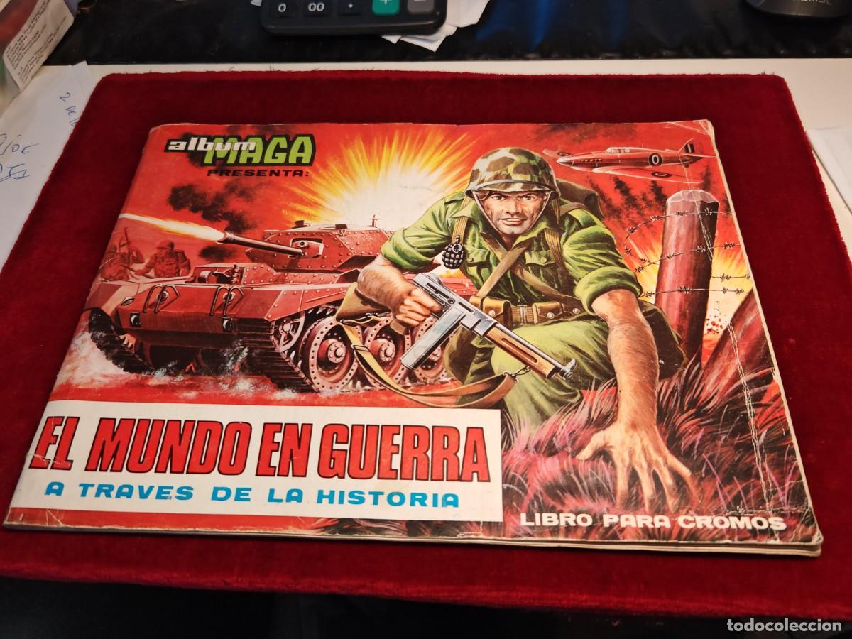 Coleccionismo &aacute;lbum: album cromos el mundo en guerra a trav&eacute;s de la historia.maga. completo