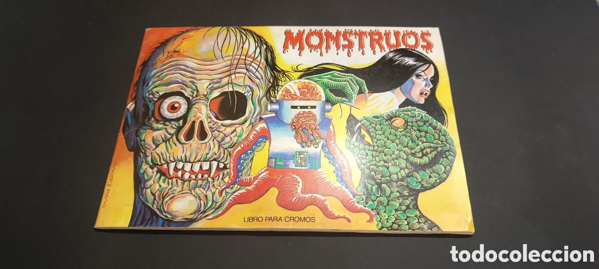 Coleccionismo &aacute;lbum: ALBUM - &rdquo; MONSTRUOS &rdquo; - COMPLETO - MUNDICROMO A&Ntilde;OS 80 - MUY BUEN ESTADO
