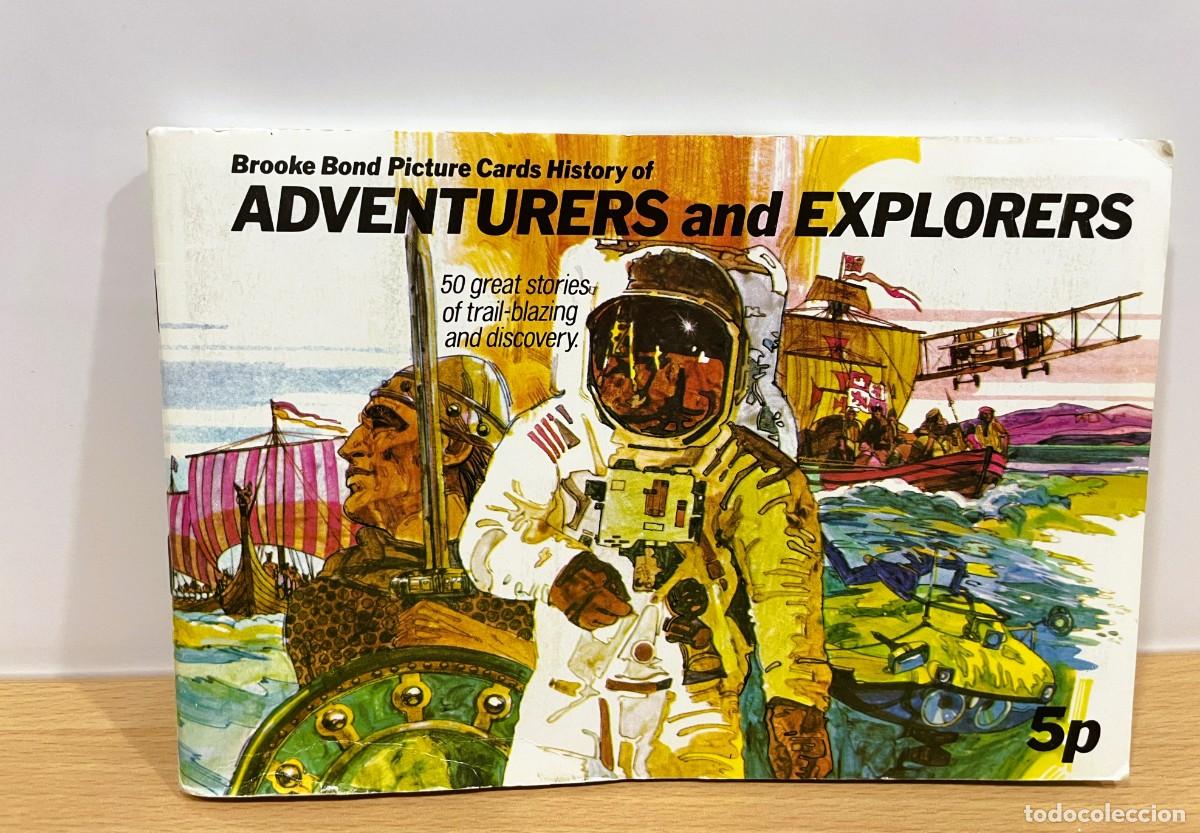 Coleccionismo &aacute;lbum: &Aacute;LBUM BRIT&Aacute;NICO COMPLETO CON 50 CROMOS DE BROOKE BOND TEA - HISTORY OF ADVENTURERS AND EXPLORERS