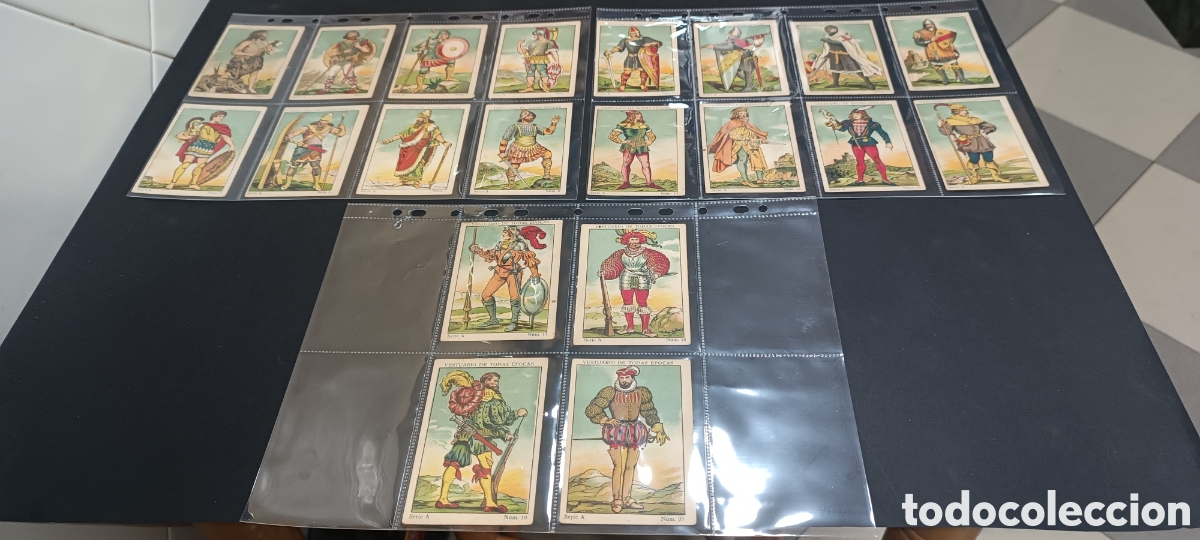 Coleccionismo &aacute;lbum: ANTIGUA COLECCION DE CROMOS - &rdquo; VESTUARIO DE TODAS LAS EPOCAS &rdquo; - COMPLETA 100 CROMOS - JUNCOSA -