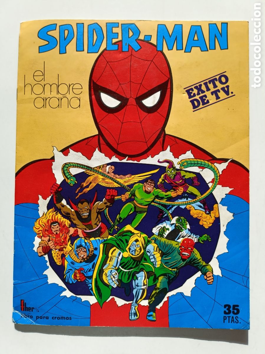Coleccionismo &aacute;lbum: &Aacute;lbum de cromos Spider-man el hombre ara&ntilde;a COMPLETO