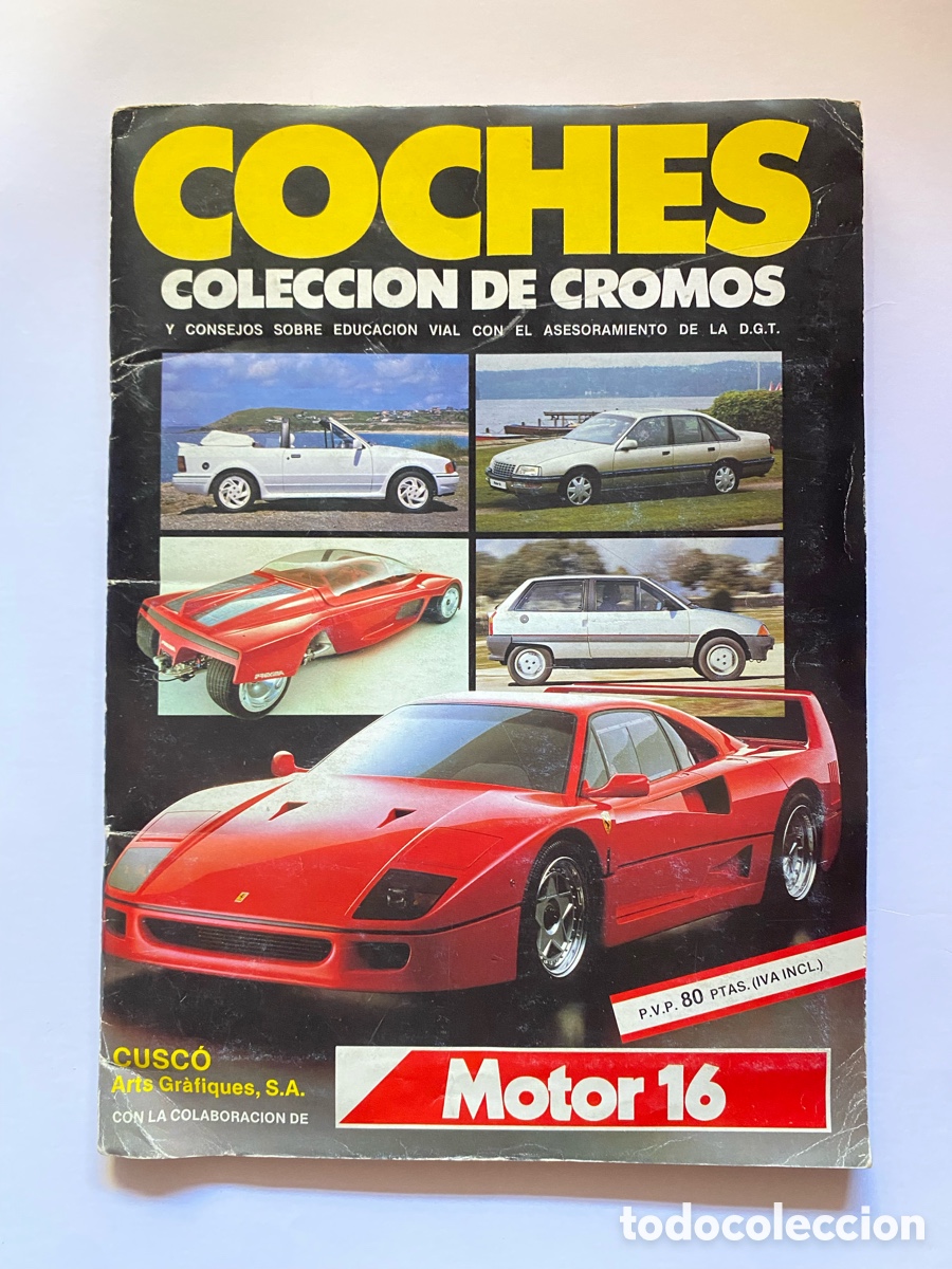 Coleccionismo &aacute;lbum: &Aacute;lbum de cromos Coches Motor 16 COMPLETO