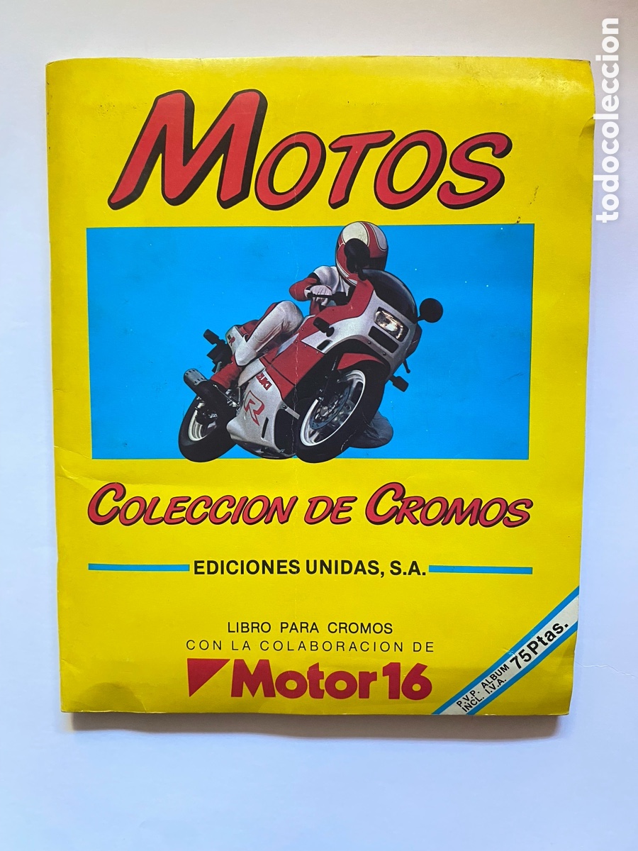 Coleccionismo &aacute;lbum: &Aacute;lbum de cromos Motos Motor 16 COMPLETO